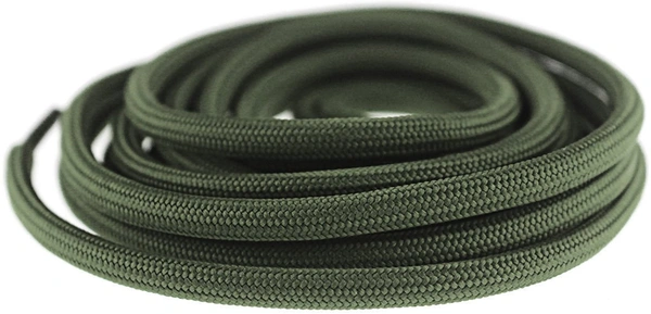 GRAH SANGRAH® (2 Pair) Shoelaces for Thick Round Climbing, Hiking, Boot, Running , Sport Shoes Laces  - 120 CM, Army Green